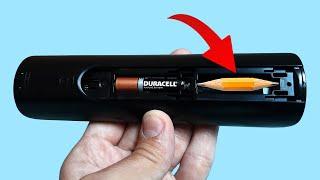 Just Put a Common Pencil in The Remote Control and You Will Be Amazed! How To Fix TV Remote Control!