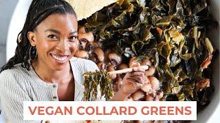 DELICIOUS SOUTHERN COLLARD GREENS | smoky, tender, and vegan