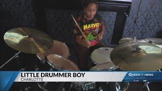 Promising little drummer boy stands out at Charlotte events 