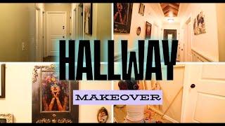 Brightening Up the Gloom: Upstairs Hallway Remodel | Hallway Gallery Wall Makeover