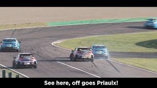 The controversial smash between Andy Priaulx and Nicky Catsburg