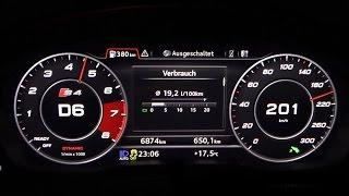 2016 Audi S4 Avant 354 HP 0-100 km/h, 0-100 mph & 0-200 km/h Acceleration