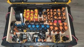 DIY DeWalt Tuff stuff 2.0 tool box organiser.