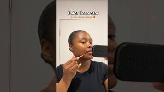 Color correcting for dark and brown skin  #glam #beauty #aesthetic #makeup