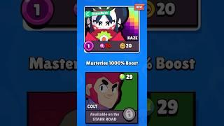 Masteries 2000% Boost! #brawlstars