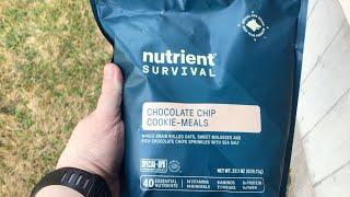 Nutrient Survival "Choclate Chip Cookie" Meals Review