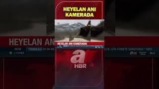 Ordu'da heyelan anı kamerada! | A Haber