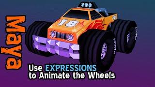 Expressions in Maya: Animate Car Wheels