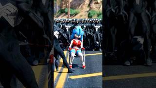 GTA V: SONIC SAVING SONICA FROM VENOM | #shorts