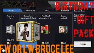 EA SPORTS UFC Mobile - Bruce Lee Birthday Gift Pack Opening! (11/27/2016)