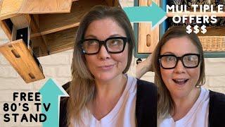 The 80's Furniture Flip That Everyone Wanted to Buy | How To Makeover An 80's TV Stand for Profit