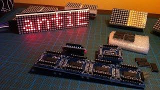 SMD repairing: MAX7219 replacement on damaged 8x8 dot matrix LED displays