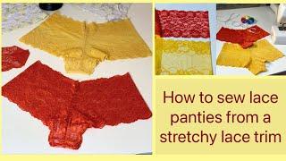 How to sew lace panties.