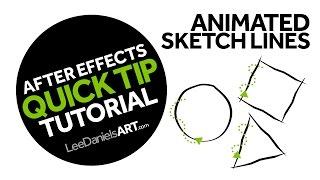 After Effects Tutorial | QUICK TIP | Animated Sketch Lines