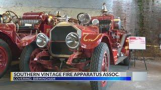 Birmingham fire museum displaying antique fire equipment from as far back as 1919