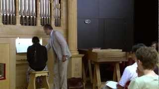 Francesco Cera Masterclass 1 Smarano Organ Academy 2012