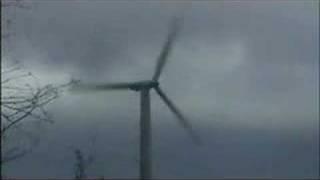 Windmill destructed in storm