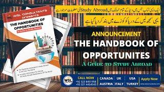 WSL Consultants Presents : The Handbook of Opportunities | A Complete Guide to Study Abroad