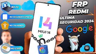 FRP MIUI 14 Para Todos los Redmi Note -Desbloquear Cuenta Google Xiaomi Última Seguridad 2024 Sin Pc