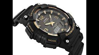 Casio AQ-S810W-1A3. Часы с солнечной батареей. Распаковка. Настройка.