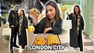 COME HARRODS & PRADA CAFE WITH US IN LONDON CITY  FAMOUS QATAR BURGER SPOT!!