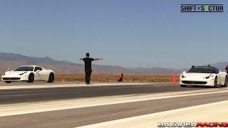 Supra vs Porsche & Two Sick Ferrari 458's!!