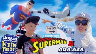 AZA PERTAMA KALI LIHAT LAYANGAN SUPERMAN | JOGJA INTERNATIONAL KITE FEST | ADA AZA VLOG