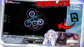 Chino Kafuu osu! Stream Overlay Template - FREE DOWNLOAD + Speed Process & Tutorial