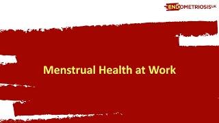 Menstrual Health at Work Webinar