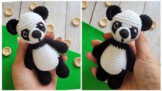  ПАНДА ВЯЗАНАЯ КРЮЧКОМcrochet pandaGehäkelter Panda