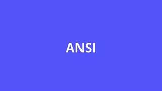 what is the meaning of ANSI