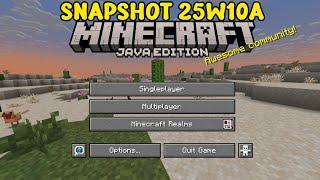 Minecraft Snapshot 25w10a - New TNT Gamerule, New Menu Panorama