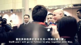 Agassi & Graf Taiwan Greeting