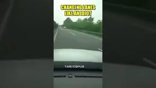 Car crash while changing lanes