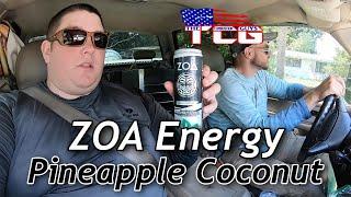 Trying ZOA Energy Pineapple Coconut Energy Drink Monday (Energy Drink Review) TheCombustionGuys