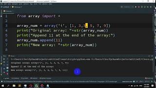 How to Append a new item to the end of the array in Python