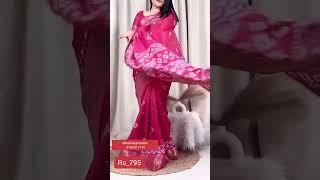 Cotton paper mirror work sarees price 795 #shorts_video #youtube #online #cottonsarees