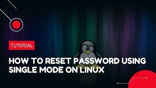 How to reset password using single mode on Linux | VPS Tutorial
