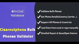 ClearoutPhone Bulk Phone Numbers Validator