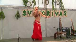 Katerina tribal fusion  performance at the Svetgrivas fest