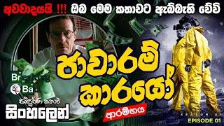 Breaking Bad Season 1 Episode 01 Movie explained Sinhala ලෝකයම පිස්සු වට්ටපු කතාව | Sinhala Review