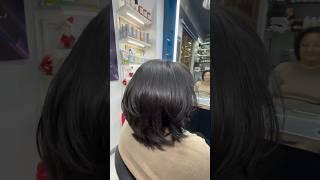 Женская стрижка + окрашивание Davines Almaty-Hair.kz ‍️ Подписывайся haircut short #shorts