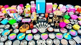 7 Minutes Satisfying with Unboxing Hello Kitty Sanrio Kitchen Set | Tiny ASMR Mini Cute Kitchen Set