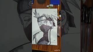 kakashi is looking really good #shorts #anime #art #youtubeshorts #drawing #naruto