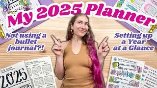 Setting up my 2025 Planner (and it's NOT a bullet journal!)  My 2025 Year at a Glance