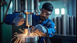 How Small Steel Measuring Cups Are Made | Indian Factory Workers Crafting Shiny Cups