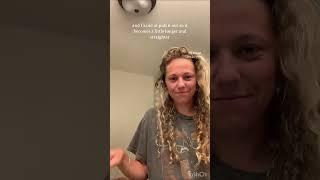 Day 3 curly hair refresh: simple curl touch-up technique #curly #curlyhair