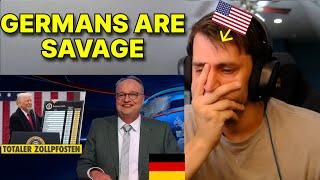 American reacts to German TV making fun of Donald Trump