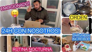 Vlog 24 HORAS/Se me ROMPE el PC/ORDEN y RUTINA NOCTURNA/Disfrutabox HAUL