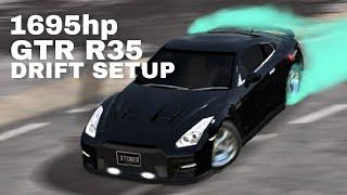 1695hp Nissan GTR R35 SMOOTH DRIFT SETUP [ Car Parking Multiplayer ]